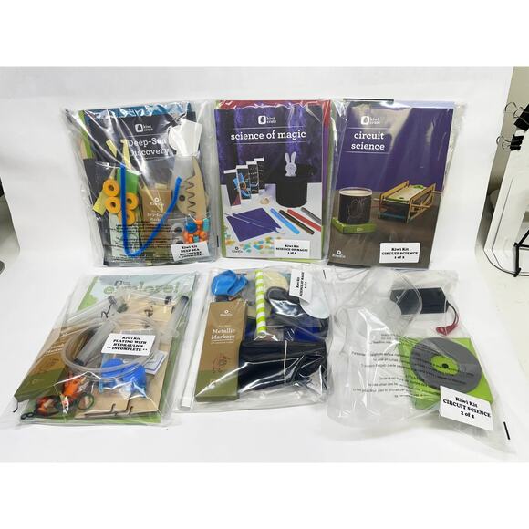 Lot of 4 KIWI CRATE science project kits 3 Complete, 1 Incomplete See Descripts - Picture 1 of 12